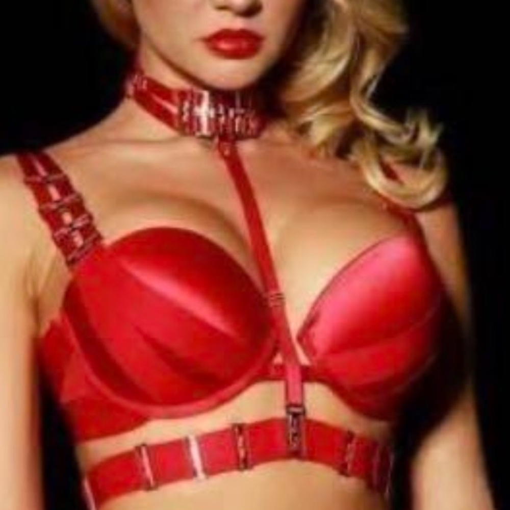 Honey Birdette🔥 Red Samantha bondage Bra
